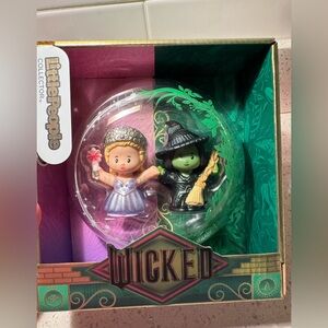Wicked For Good Little People Glinda & Elphaba NIB 
Mattel Little People Wicked